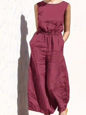 Loose Fitting Wide Leg Smoke & Ashes Jumpsuit ROUGE ROUGE